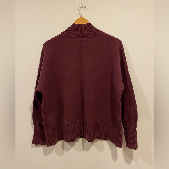 GAP Cotton Mock Turtleneck Boxy oversized sweater - Picture 3 of 3